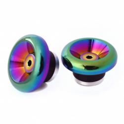Armour Bikes Shooters Oil Slick Barends with TI bolts