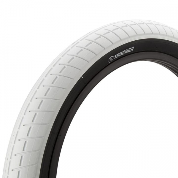 Mission Tracker 2.4 white with back wall BMX tire