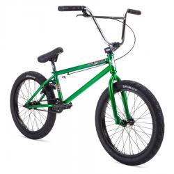Stolen 2021 HEIST 21 Dark Green with Chrome BMX bike